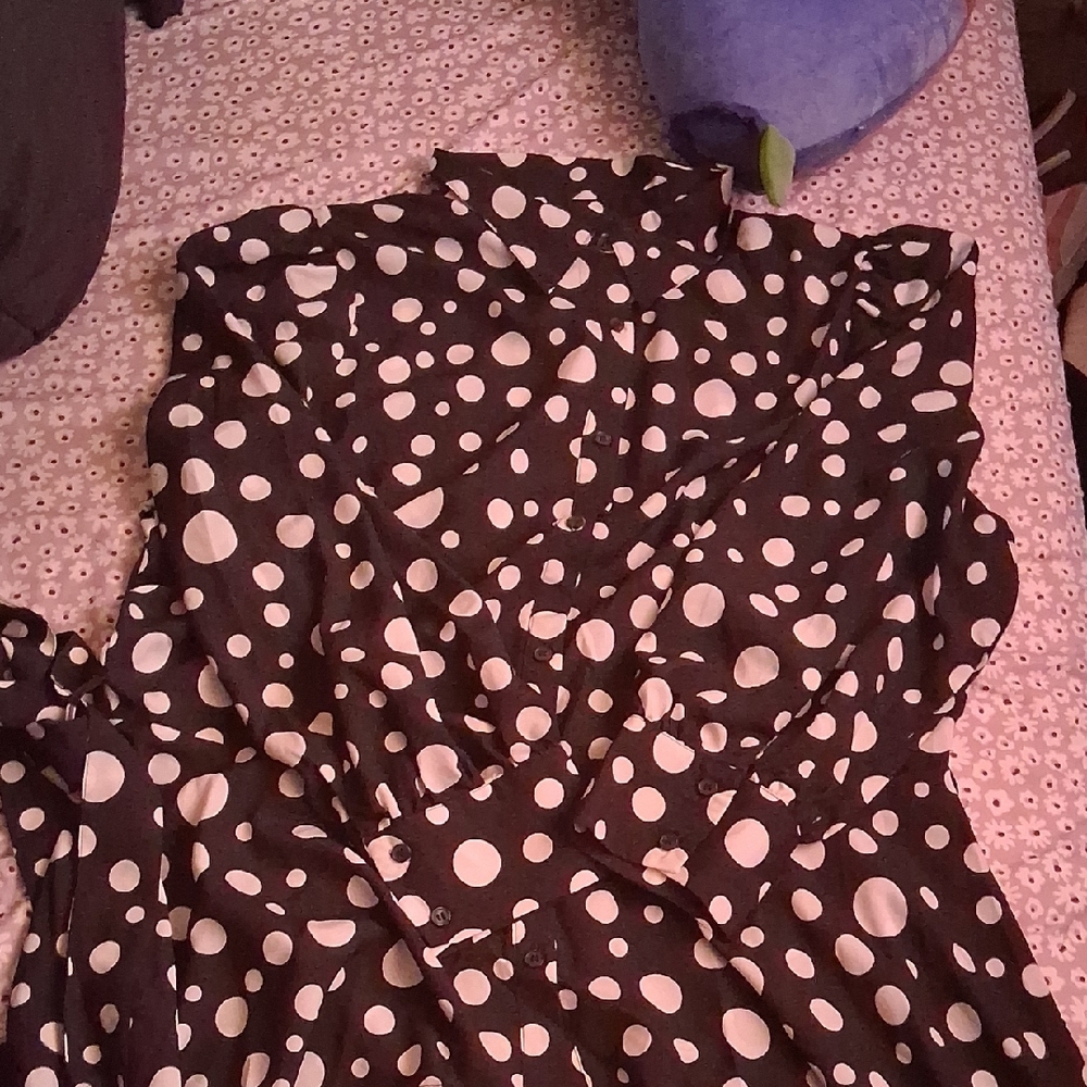Black and White Polka Dot Dress
